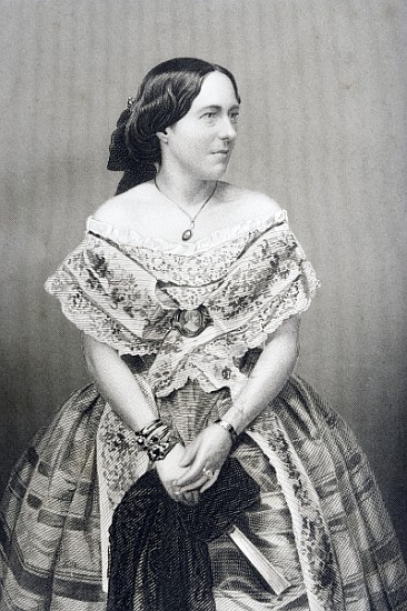 Clara Novello (1818-1908) ; engraved by D.J. Pound from a photograph, from ''The Drawing-Room of Emi from (after) John Jabez Edwin Paisley Mayall