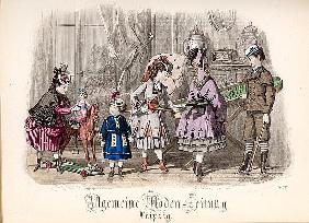 Children at Play, fashion plate from the ''Allgemeine Moden-Zeitung'', Leipzig