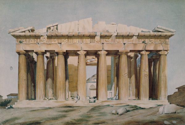 The Parthenon, Athens, 1810-37 from (after) Louis Dupre