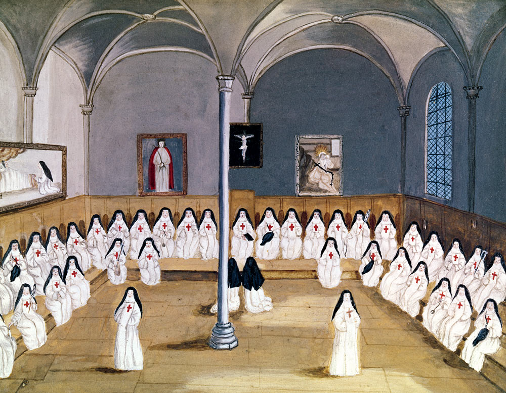 The Sisters of the Abbey from ''L''Abbaye de Port-Royal'' from (after) Louise Madelaine Cochin