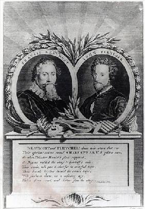 Francis Beaumont and John Fletcher; engraved by T. Ryder