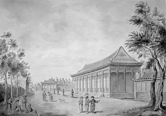Hall of Audience at the Old Summer Palace, Beijing from (after) Sir John Barrow
