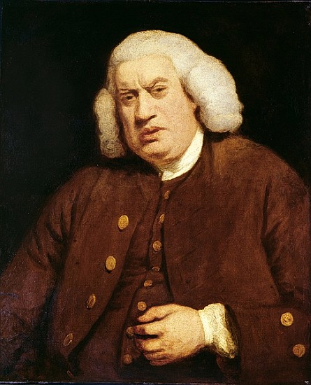Portrait of Dr. Samuel Johnson (1709-84) from (after) Sir Joshua Reynolds