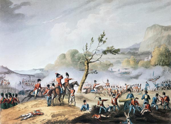 Battle of Maida, July 4th, 1806; engraved by Thomas Sutherland (b.c.1785)(see also 225164) from (after) William Heath