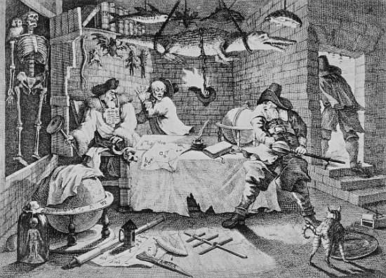 Hudibras beats Sidrophel and his man Whachum, from ''Hudibras'' by Samuel Butler from (after) William Hogarth