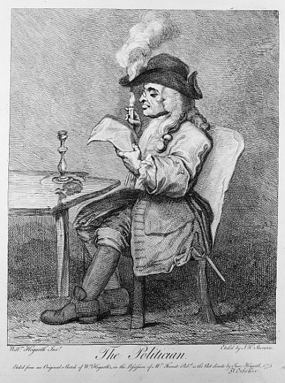 The Politician, etched John Keyse Sherwin from (after) William Hogarth