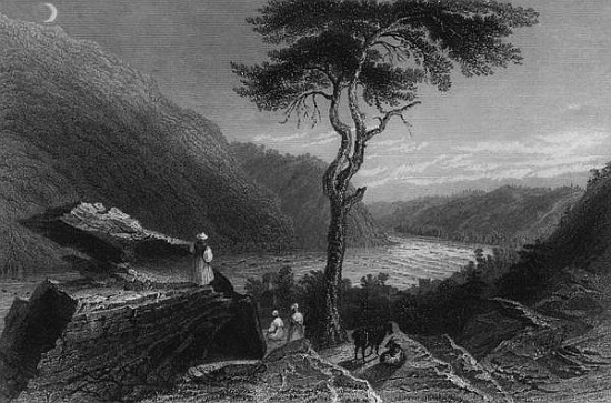The Valley of the Shenandoah, from Jefferson Rock from (after) William Henry Bartlett