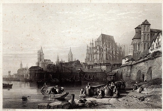 The City of Cologne; engraved by M.J. Sterling from (after) William Leighton Leitch