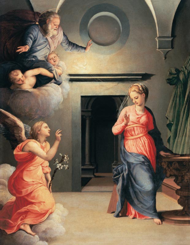 A.Bronzino, Annunciation to Mary from Agnolo Bronzino