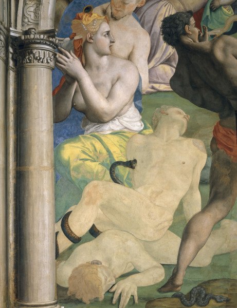 A.Bronzino, Brass Serpent, section from Agnolo Bronzino