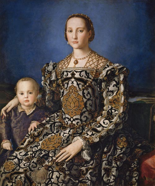 Eleonora of Toledo with her son Giovanni from Agnolo Bronzino