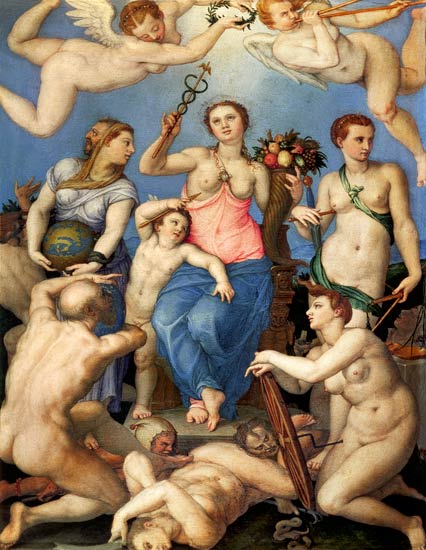 Allegory of Happiness from Agnolo Bronzino