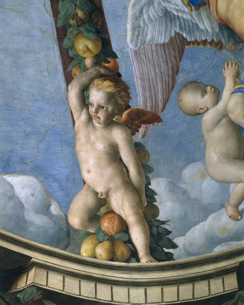 Bronzino, Putto with fruit garland from Agnolo Bronzino