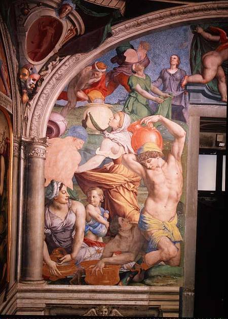 The Fall of Manna, from the Capella di Eleonora from Agnolo Bronzino