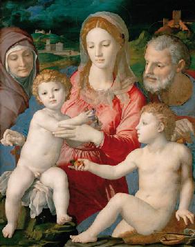The Holy Family with Saints Anne and John the Baptist