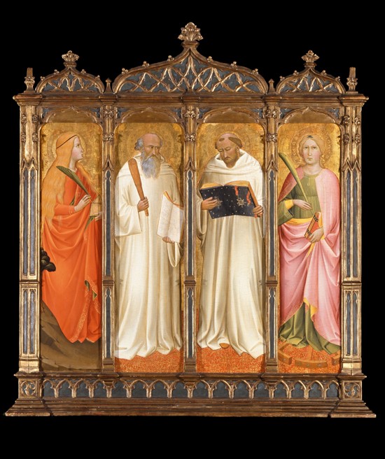 Saints Mary Magdalene, Benedict, Bernard of Clairvaux and Catherine of Alexandria from Agnolo Gaddi