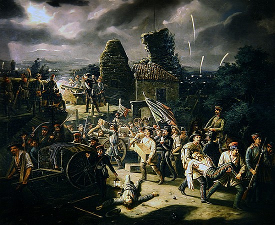 The Defense and Evacuation of the Rocchetta from Agostino Bettazzi