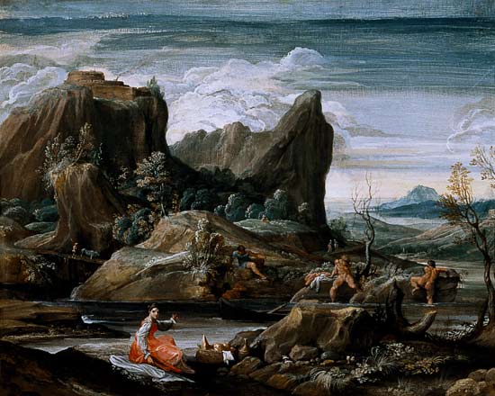 Landscape with Bathers from Agostino Carracci