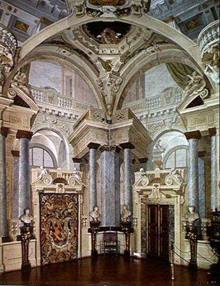 View of the interior of the Sala dell'Udienza (Audience Hall) 1638-44 (photo) from Agostino Colonna