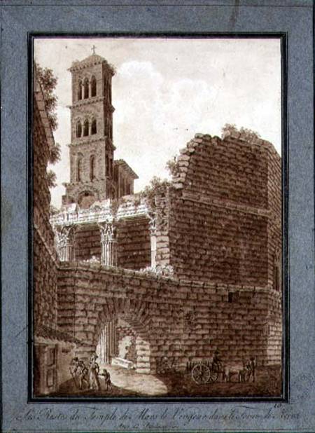 The Temple of Mars at the Forum in Rome from Agostino Tofanelli