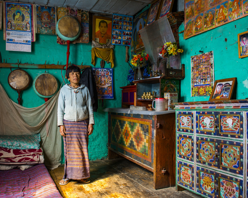 Woman in her living room, Bhutan. from Aharon Golani