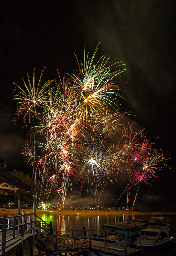 Fireworks over Derawan Islands skies from Ahmad Gafuri