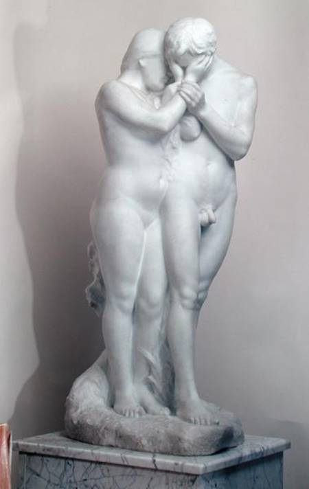 Adam and Eve from Albert Bartholome