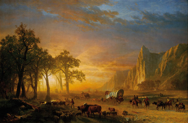 Emigrants Crossing the Plains from Albert Bierstadt