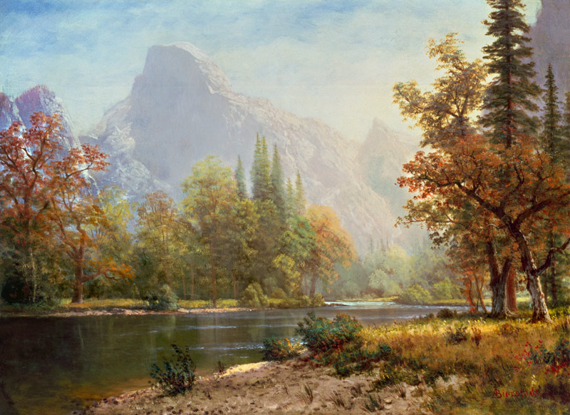 Half Dome, Yosemite from Albert Bierstadt