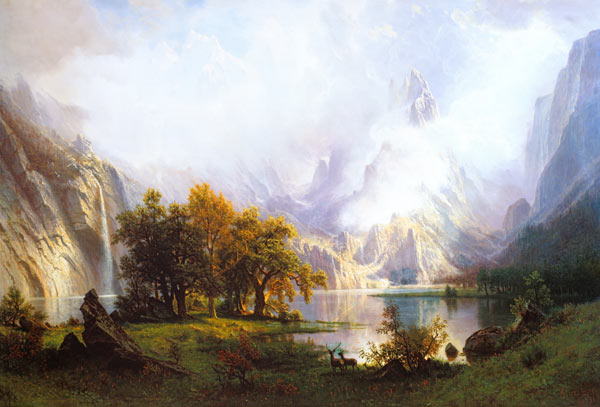 View of Rocky Mountains from Albert Bierstadt