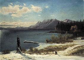 Wintry brine Tahoe from Albert Bierstadt