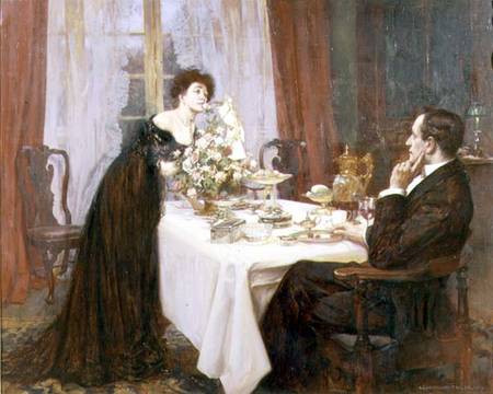 The Anniversary, "I love thee to the level of everyday's most quiet need" - Elizabeth Barrett Browni from Albert Chevallier Tayler
