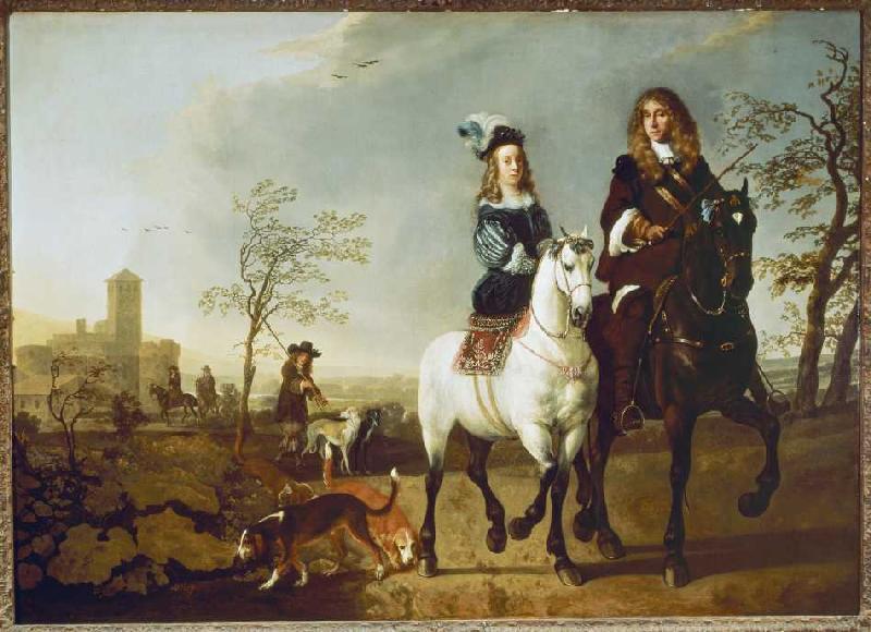 Mounted couple from Albert Cuyp