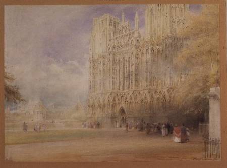 Wells Cathedral from Albert Goodwin