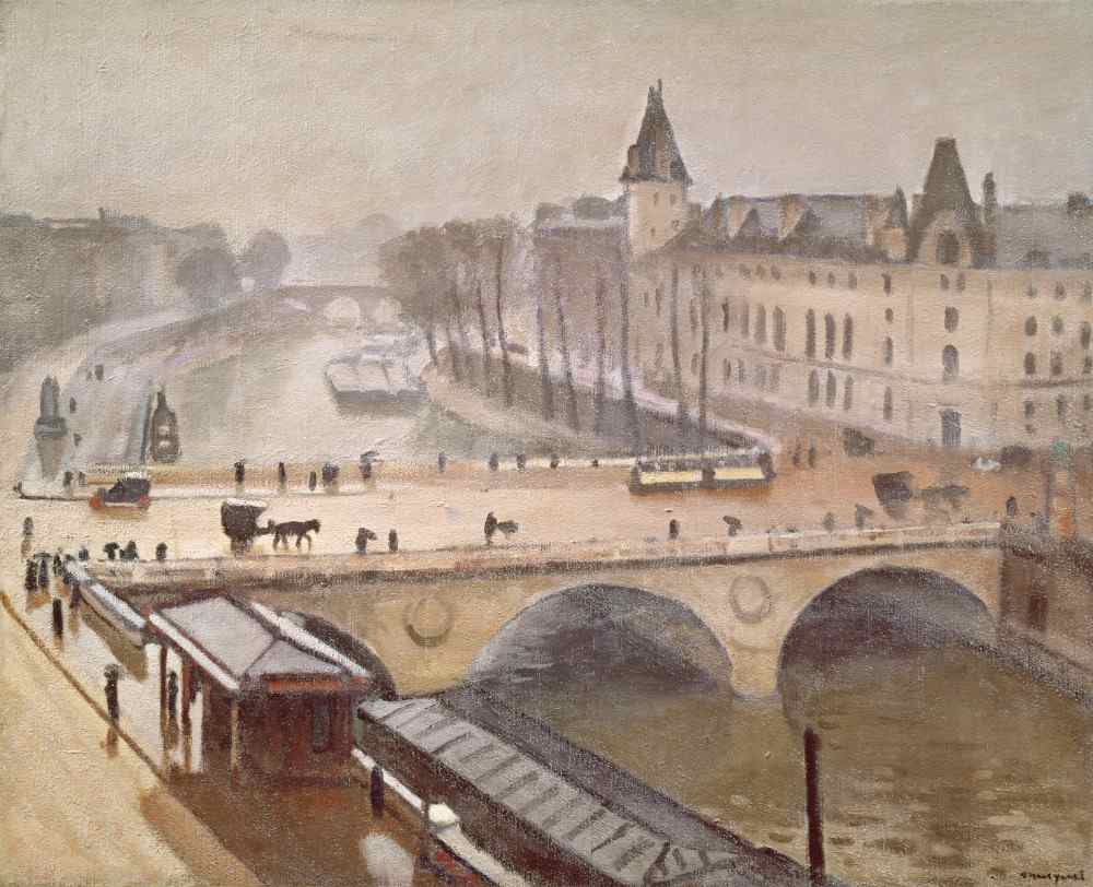 The Palais de Justice and the Pont au Change, Paris from Albert Marquet