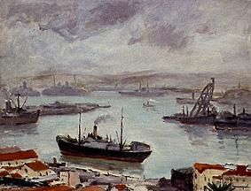 The port of Algiers from Albert Marquet