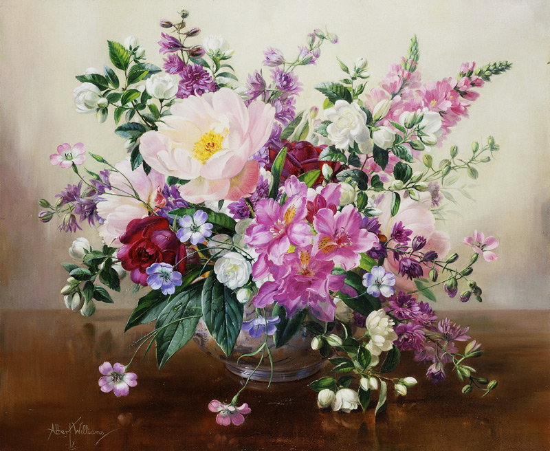 Flowers in a Glass Vase from Albert  Williams