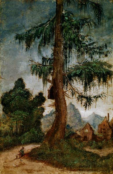 Landscape with wood carver from Albrecht Altdorfer