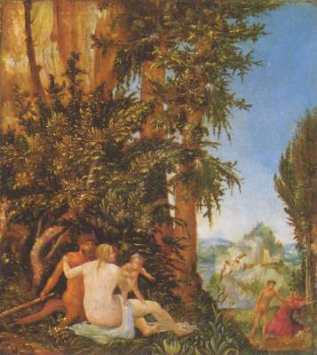 Countryside with Satyrfamilie from Albrecht Altdorfer