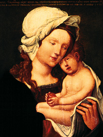 Maria with the child. from Albrecht Altdorfer