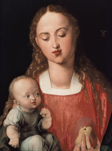 The virgin with the child (the virgin with the pear) from Albrecht Dürer