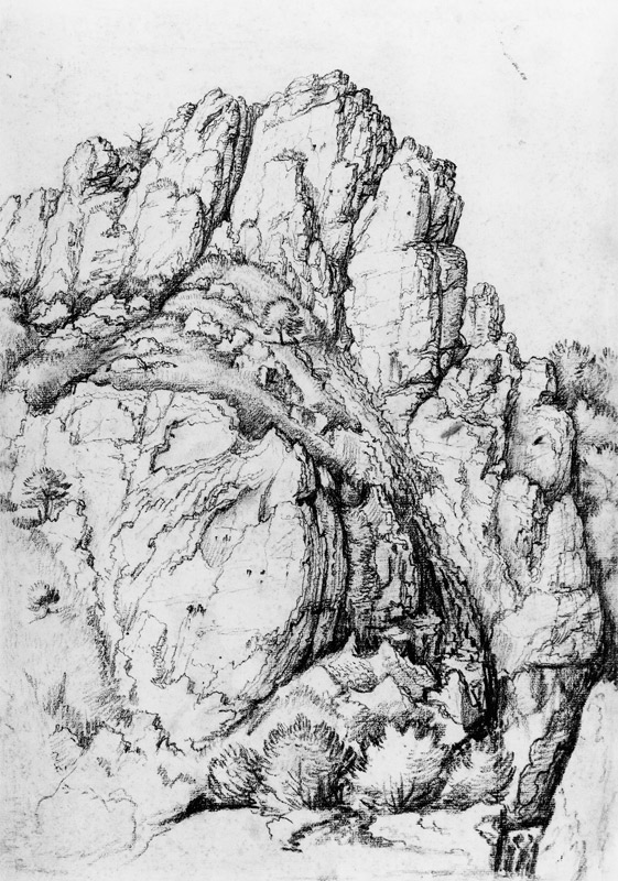 Bergwand mit Schlucht from Albrecht Dürer