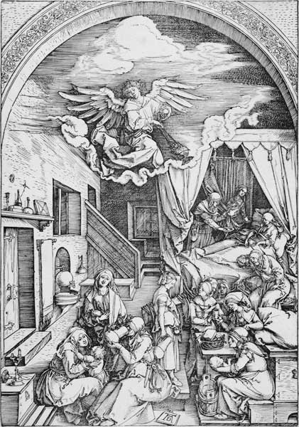 A.Dürer, Birth of Mary from Albrecht Dürer