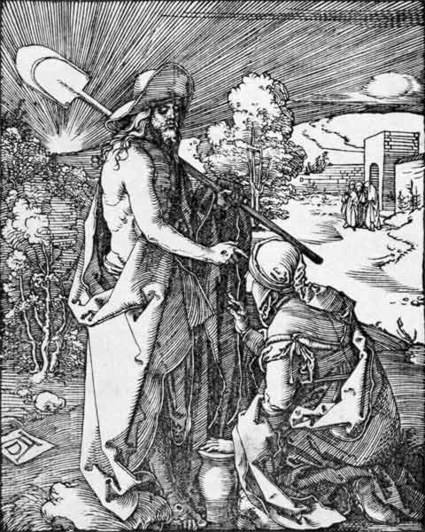 Christ as a gardener from Albrecht Dürer