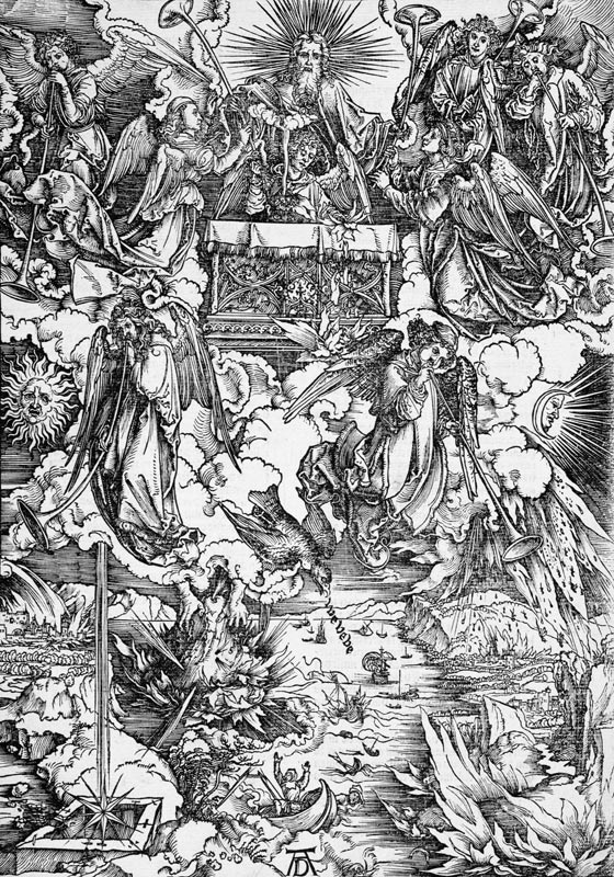 Die sieben Posaunenengel from Albrecht Dürer