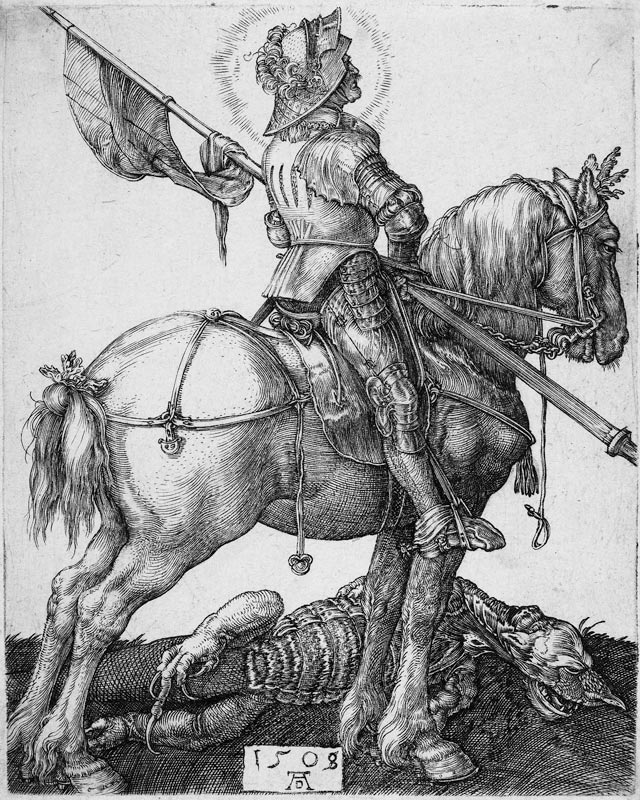 Saint George on horseback / Dürer / 1508 from Albrecht Dürer