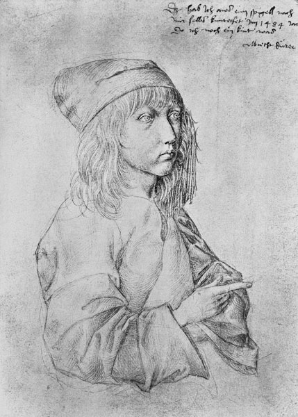 Self-portrait as Boy from Albrecht Dürer