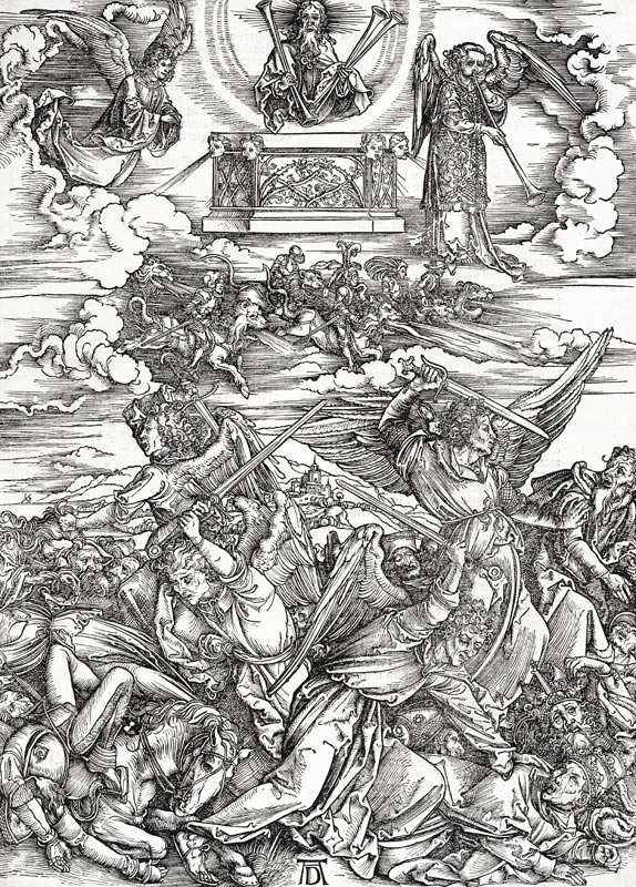 The Four Angels of Euphrat / Dürer from Albrecht Dürer
