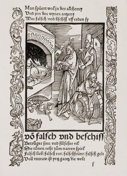 Brant,Ship of Fools / Woodcut by Dürer from Albrecht Dürer