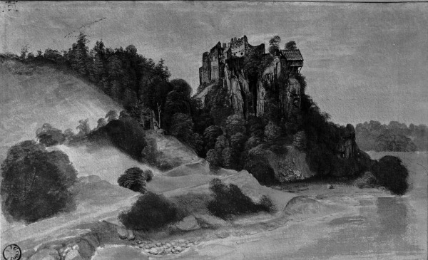 Castle Ruins by a River / Dürer / 1494/5 from Albrecht Dürer